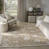 Nourison Asher ASR04 Mocha Area Rug Corner Image