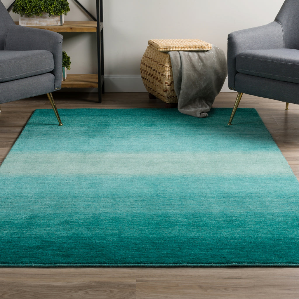 Piper Looms Sublime ASU31 Peacock Area Rug Lifestyle Image Feature