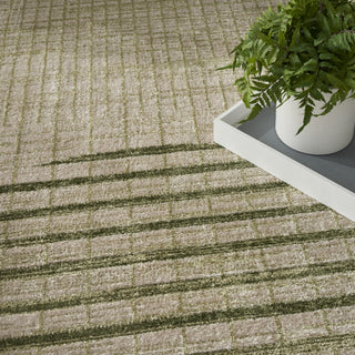 Nourison Astra Machine Washable ASW03 Ivory Olive Area Rug Texture Image