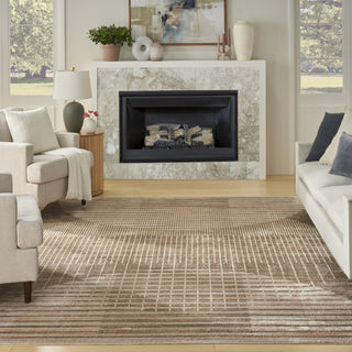 Nourison Astra Machine Washable ASW03 Latte Area Rug Swatch Image