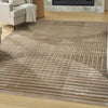Nourison Astra Machine Washable ASW03 Latte Area Rug Corner Image