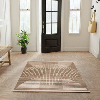 Nourison Astra Machine Washable ASW03 Latte Area Rug Room Image Feature
