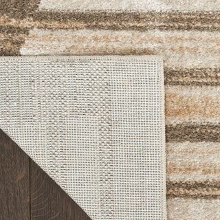 Nourison Astra Machine Washable ASW03 Latte Area Rug Corner Image