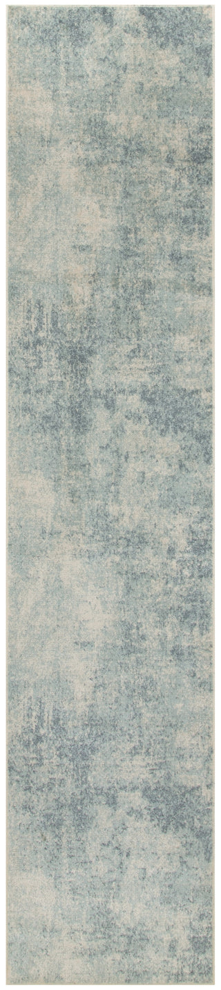 Nourison Astra Machine Washable ASW07 Blue Ivory Area Rug main image