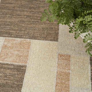 Nourison Astra Machine Washable ASW09 Beige Multicolor Area Rug Corner Image