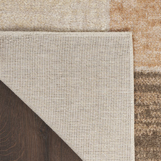 Nourison Astra Machine Washable ASW09 Beige Multicolor Area Rug Corner Image