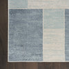 Nourison Astra Machine Washable ASW09 Blue Ivory Area Rug Detail Image