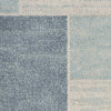 Nourison Astra Machine Washable ASW09 Blue Ivory Area Rug Swatch Image
