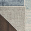 Nourison Astra Machine Washable ASW09 Blue Ivory Area Rug Corner Image