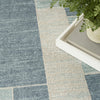 Nourison Astra Machine Washable ASW09 Blue Ivory Area Rug Corner Image