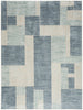 Nourison Astra Machine Washable ASW09 Blue Ivory Area Rug Main Image