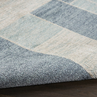 Nourison Astra Machine Washable ASW09 Blue Ivory Area Rug 