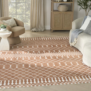 Nourison Astra Machine Washable ASW10 Copper Area Rug Corner Image