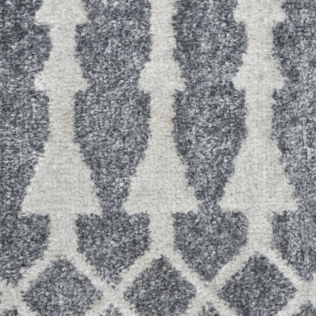 Nourison Astra Machine Washable ASW10 Denim Area Rug Corner Image