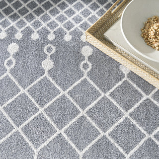 Nourison Astra Machine Washable ASW10 Denim Area Rug Texture Image