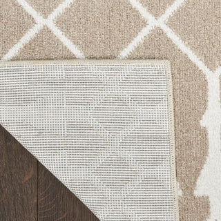 Nourison Astra Machine Washable ASW10 Taupe Area Rug Corner Image