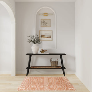 Nourison Astra Machine Washable ASW10 Copper Area Rug Corner Image