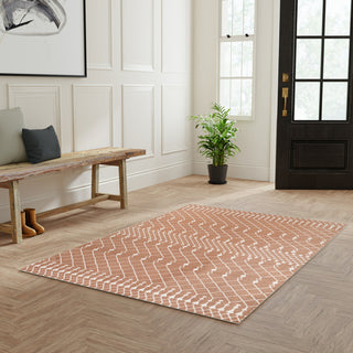Nourison Astra Machine Washable ASW10 Copper Area Rug Corner Image