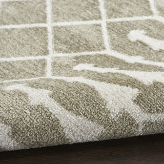 Nourison Astra Machine Washable ASW10 Sage Area Rug Corner Image