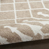 Nourison Astra Machine Washable ASW10 Taupe Area Rug Corner Image