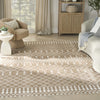 Nourison Astra Machine Washable ASW10 Taupe Area Rug Corner Image