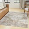 Nourison Astra Machine Washable ASW11 Sage Multi Area Rug Corner Image