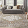 Nourison Astra Machine Washable ASW11 Sage Multi Area Rug Corner Image