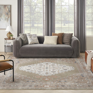Nourison Astra Machine Washable ASW11 Sage Multi Area Rug Room Image Feature