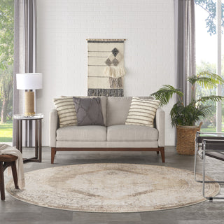 Nourison Astra Machine Washable ASW11 Beige Area Rug Room Image Feature