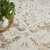 Nourison Astra Machine Washable ASW11 Beige Area Rug Corner Image