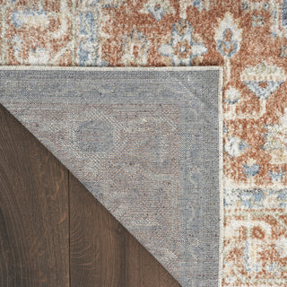 Nourison Astra Machine Washable ASW11 Denim Multicolor Area Rug Corner Image