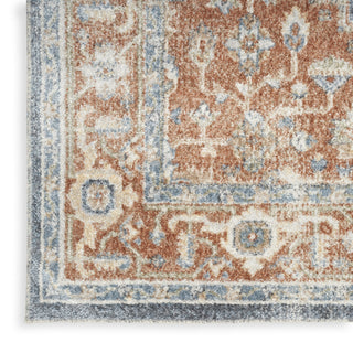 Nourison Astra Machine Washable ASW11 Denim Multicolor Area Rug T' R