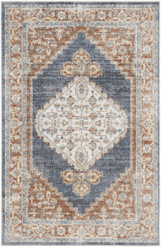 Nourison Astra Machine Washable ASW11 Denim Multicolor Area Rug Main Image