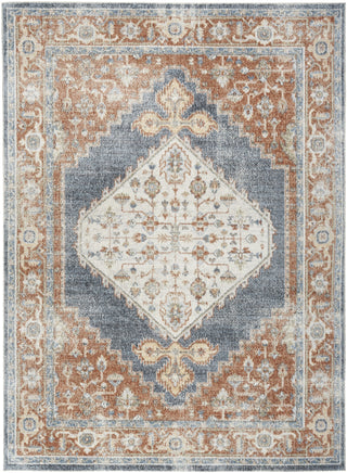 Nourison Astra Machine Washable ASW11 Denim Multicolor Area Rug Main Image