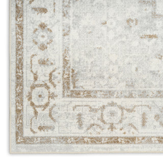 Nourison Astra Machine Washable ASW11 Grey Area Rug Corner Image