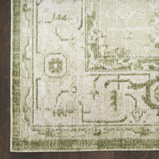Nourison Astra Machine Washable ASW11 Ivory Green Area Rug Detail Image