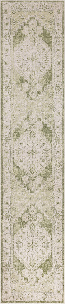 Nourison Astra Machine Washable ASW11 Ivory Green Area Rug main image
