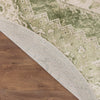 Nourison Astra Machine Washable ASW11 Ivory Green Area Rug Corner Image
