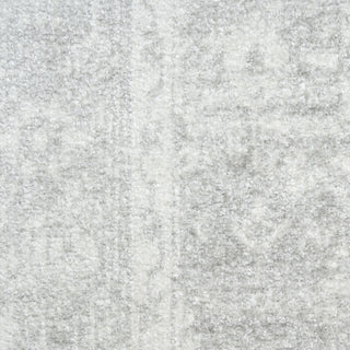 Nourison Astra Machine Washable ASW11 Light Grey Area Rug Corner Image