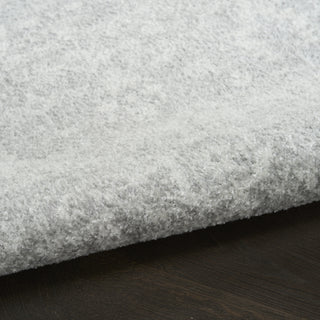 Nourison Astra Machine Washable ASW11 Light Grey Area Rug Detail Image