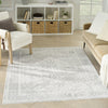 Nourison Astra Machine Washable ASW11 Light Grey Area Rug Corner Image