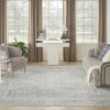 Nourison Astra Machine Washable ASW11 Light Grey Area Rug Swatch Image