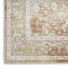 Nourison Astra Machine Washable ASW11 Rust Multicolor Area Rug Corner Image