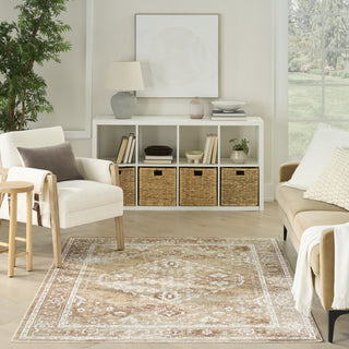 Nourison Astra Machine Washable ASW11 Rust Multicolor Area Rug Room Scene 3
