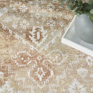 Nourison Astra Machine Washable ASW11 Rust Multicolor Area Rug Texture Image