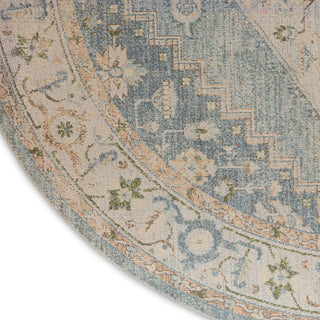 Nourison Astra Machine Washable ASW11 Silver Blue Area Rug T' R