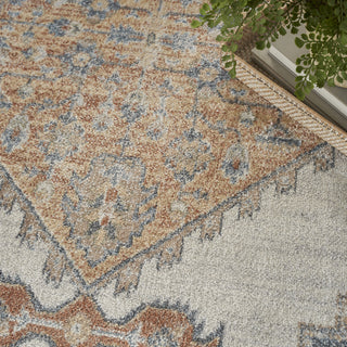 Nourison Astra Machine Washable ASW11 Grey Area Rug Room Image Feature