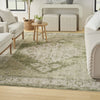 Nourison Astra Machine Washable ASW11 Ivory Green Area Rug 