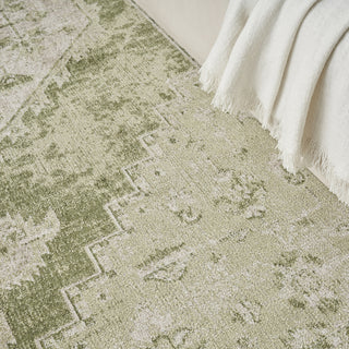 Nourison Astra Machine Washable ASW11 Ivory Green Area Rug 