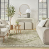 Nourison Astra Machine Washable ASW11 Ivory Green Area Rug 